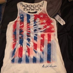 Ralph Lauren polo girls tank top size8-10